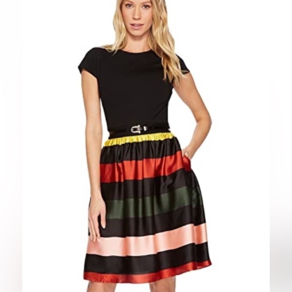 Ted Baker Aneli Cruise Stripe Satin Dress size 2
